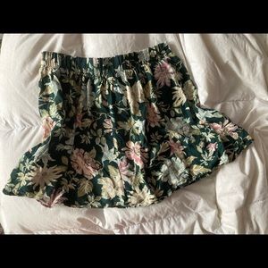 Vintage floral mini skirt